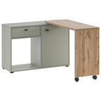 Schildmeyer Tiny Working Schreibtischkommode mit Schubladen, grau-weiß und Holz