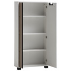 Schildmeyer Highboard Ryker Cancun Weiß - modernes Wohnzimmermöbel mit Stauraum und Regalen