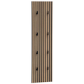 Schildmeyer Garderobenpaneel Cancun Ryker mit Holzdesign und schwarzen Haken für moderne Wandmontage