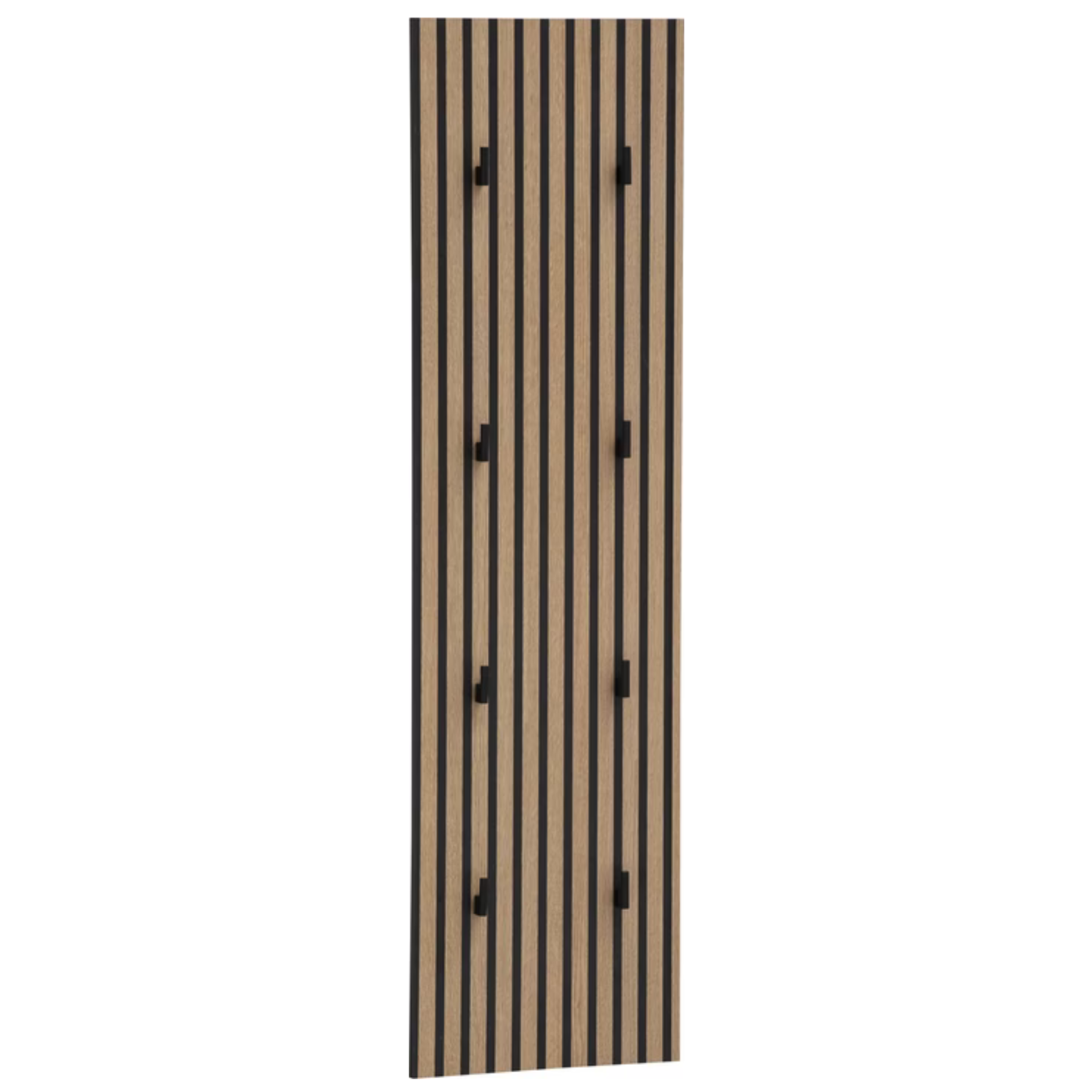 Schildmeyer Garderobenpaneel Cancun Ryker mit Holzdesign und schwarzen Haken für moderne Wandmontage