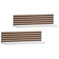 Schildmeyer Wandregale Ryker Cancun Weiß - moderne Wandregale aus Holz mit schwarzen Streifen