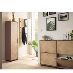 Schildmeyer Piazza Schrank H400 Natur - Moderner Flurschrank mit Garderobe und Schubladen