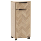 Schildmeyer Piazza Highboard HB400 Natur - modernes Holzmöbel mit Schublade und Tür