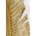 Goldene Dekofeder aus Kunstharz mit detaillierter Rillenstruktur, elegante Tischdekoration in Gold