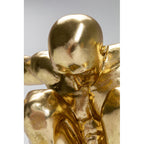 Goldene Athleten-Figur in dynamischer Pose – Detailaufnahme KARE Design Deko-Skulptur