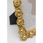 Goldener Bilderrahmen mit Rosendekor von Kare, Detailansicht, 13x18 cm, elegantes Blütendesign
