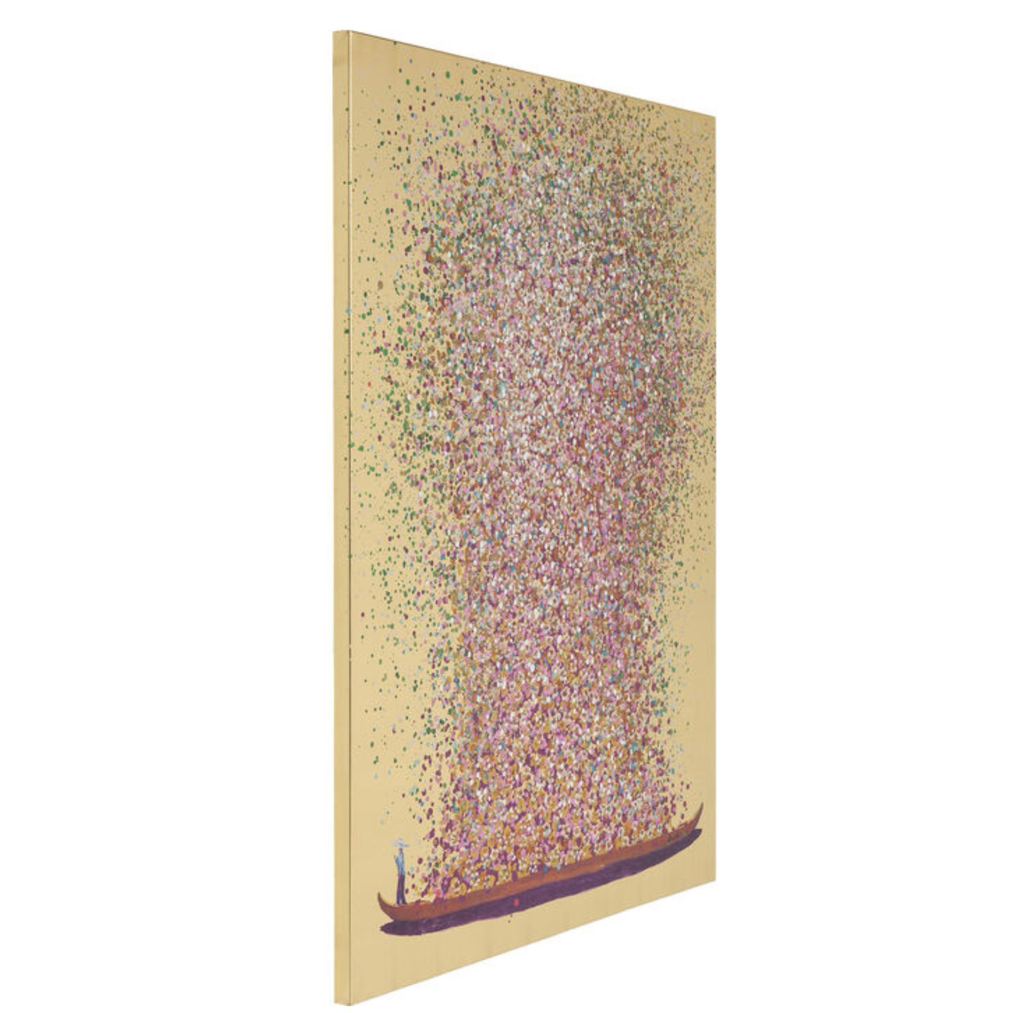 Impression sur toile Bateau fleuri 80x100 KARE