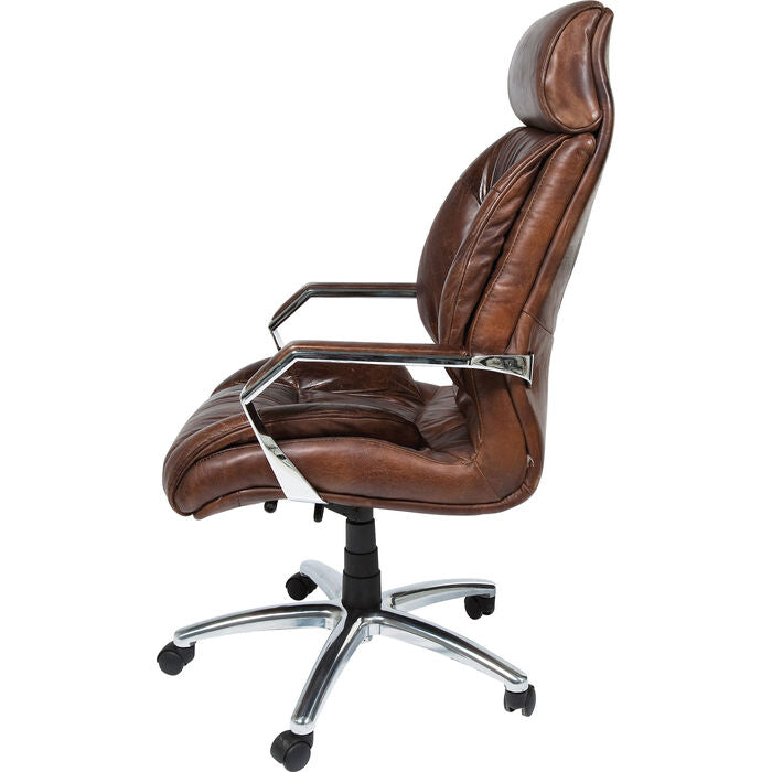 Fauteuil de bureau en cuir Cigar Lounge de Kare
