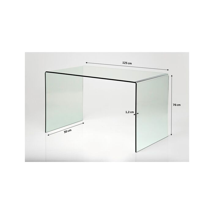 Bureau en verre de Kare