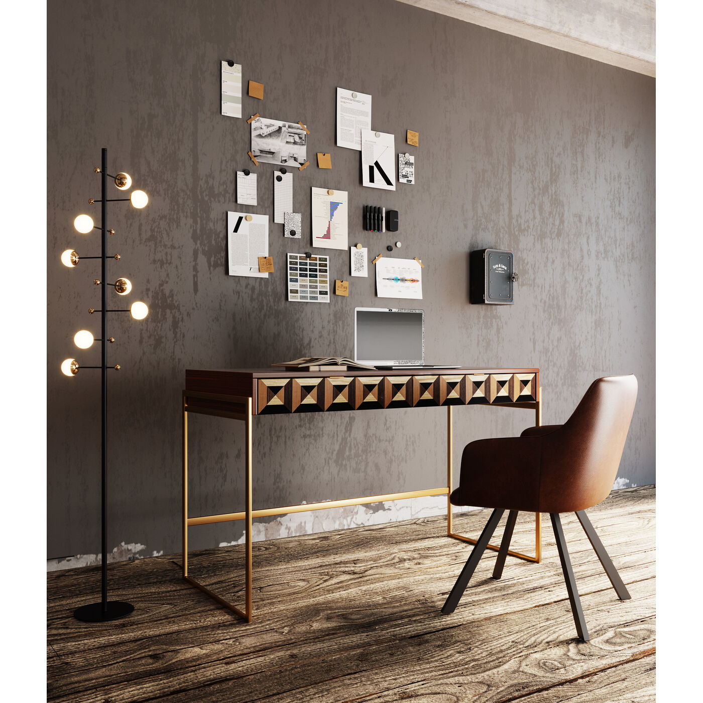 Bureau à tiroirs de la marque Kare