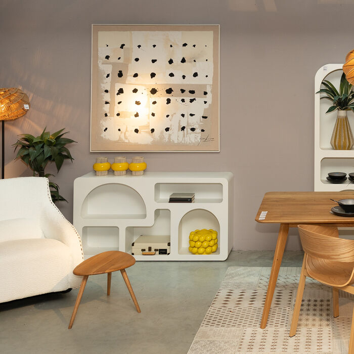 Étagère Paco Blanche 140x75cm KARE