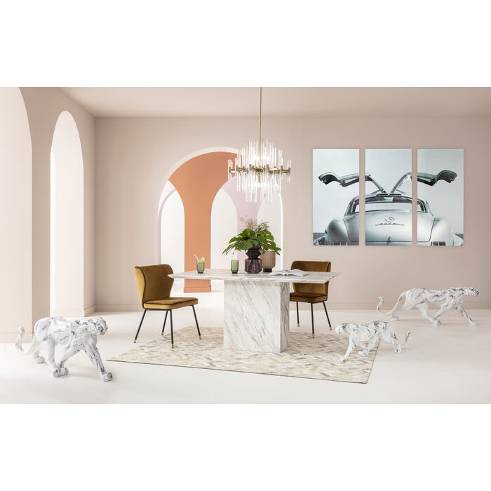 Table de salle à manger en marbre de Kare