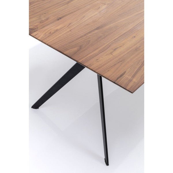 Table en bois massif noyer, 180 x 90 cm, par Kare