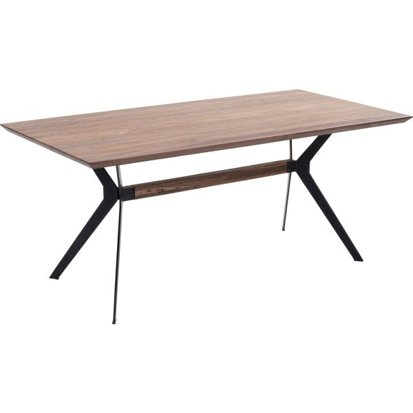 Table en bois massif noyer, 180 x 90 cm, par Kare