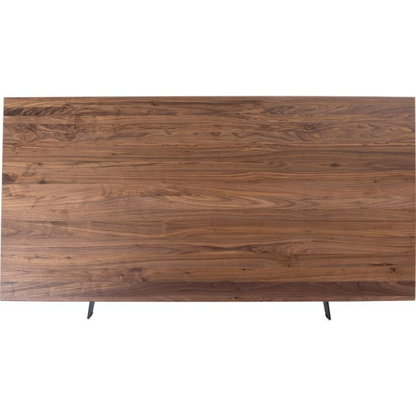 Table en bois massif noyer, 180 x 90 cm, par Kare