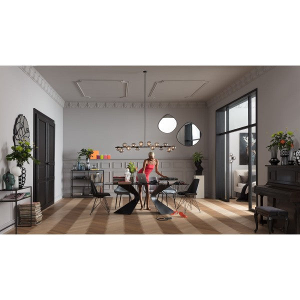 Table de salle à manger en verre 200x100 par Kare