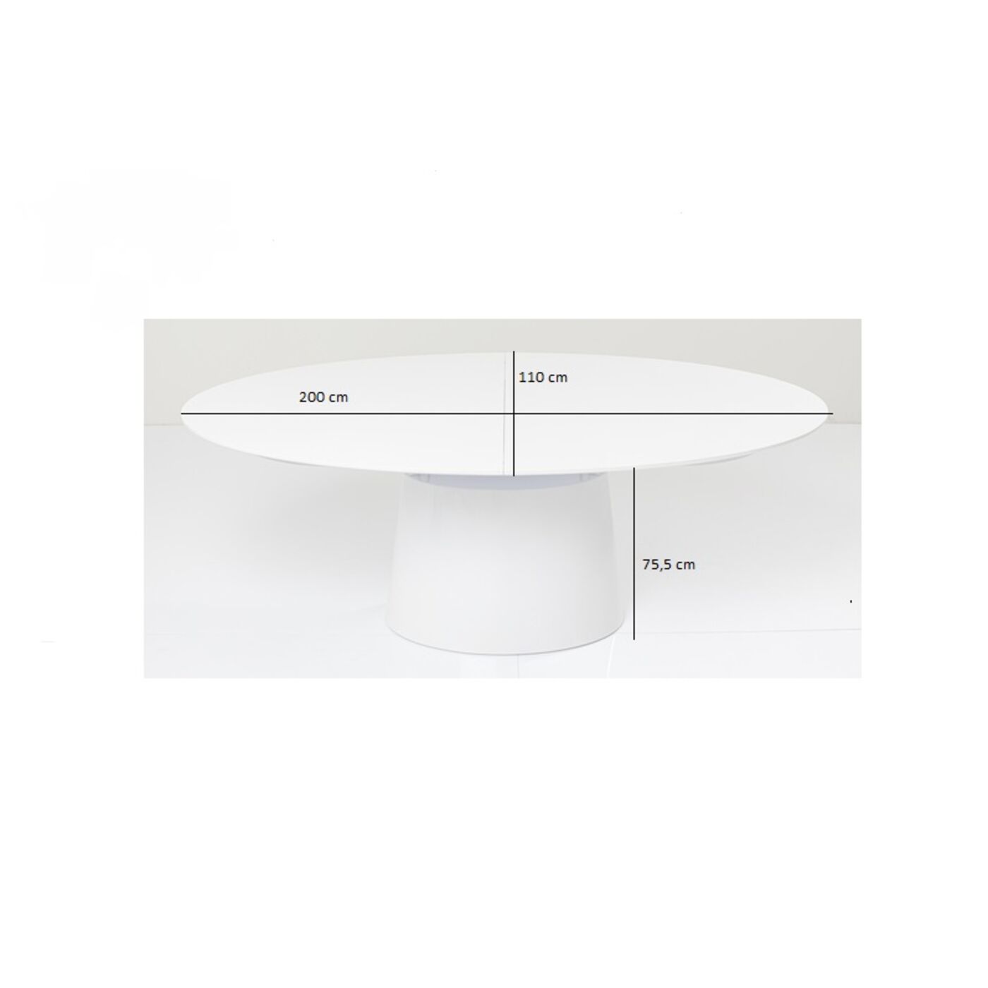 Table ovale extensible de Kare
