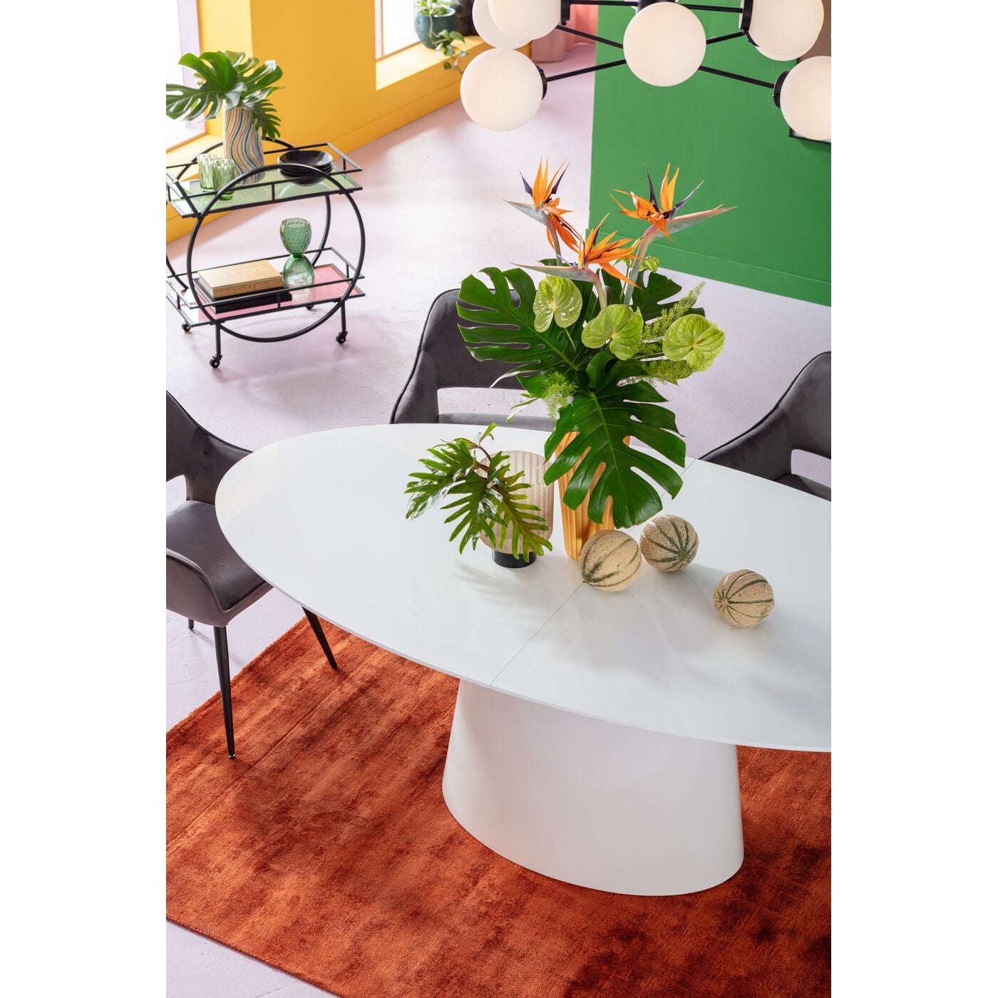 Table ovale extensible de Kare