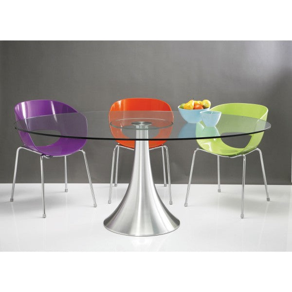 Table ovale en verre 180x120 de Kare