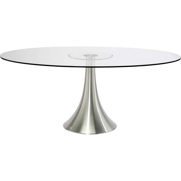 Table ovale en verre 180x120 de Kare