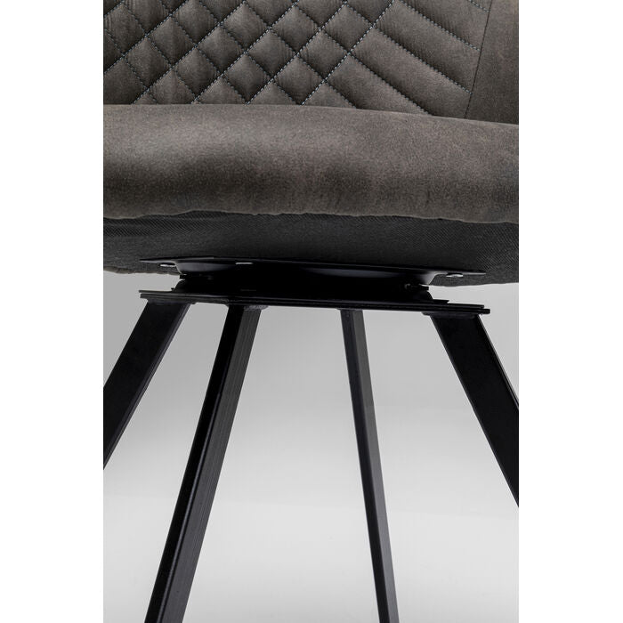 Fauteuil pivotant anthracite de Kare