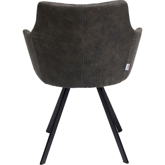 Fauteuil pivotant anthracite de Kare
