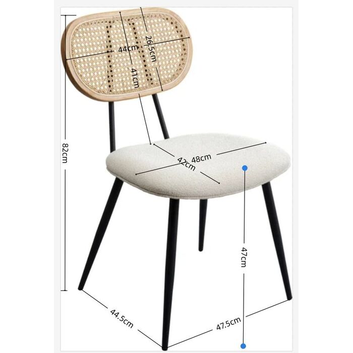 Chaise en rotin tressé de Kare