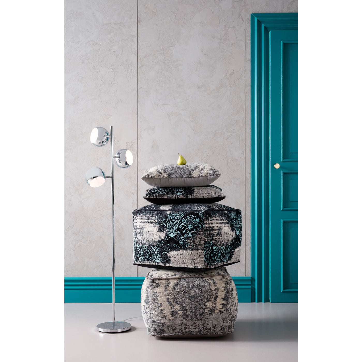 Lampadaire chromé Calotta KARE