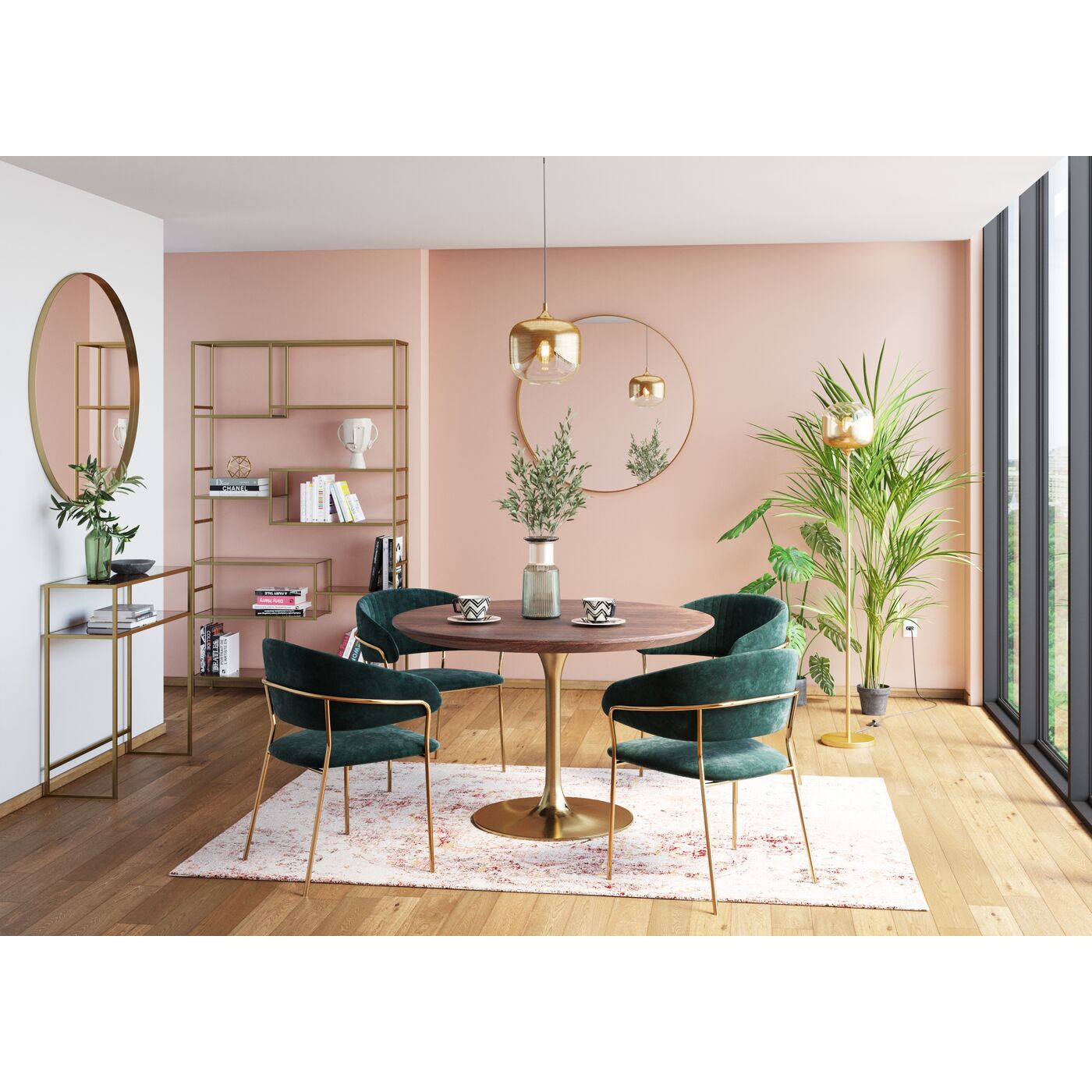 Lampadaire Boule Goblet Dorée 160cm KARE