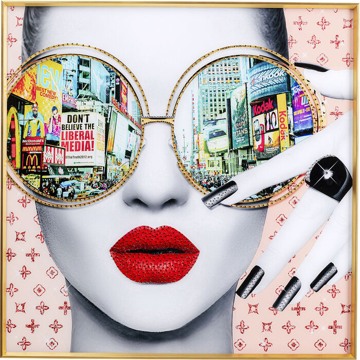 Tableau encadré Vue de Times Square 80x80 KARE