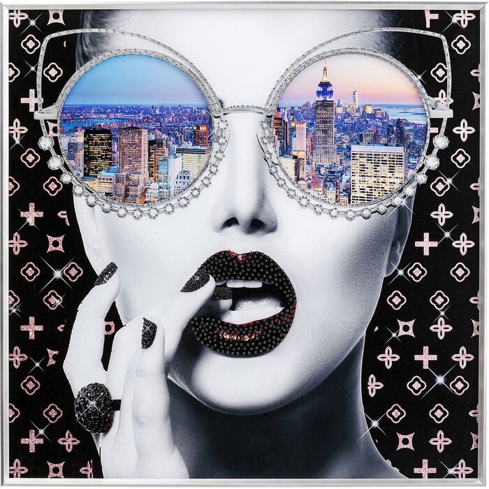 Photo encadrée Vue de New York 80x80 KARE