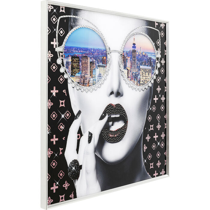 Photo encadrée Vue de New York 80x80 KARE