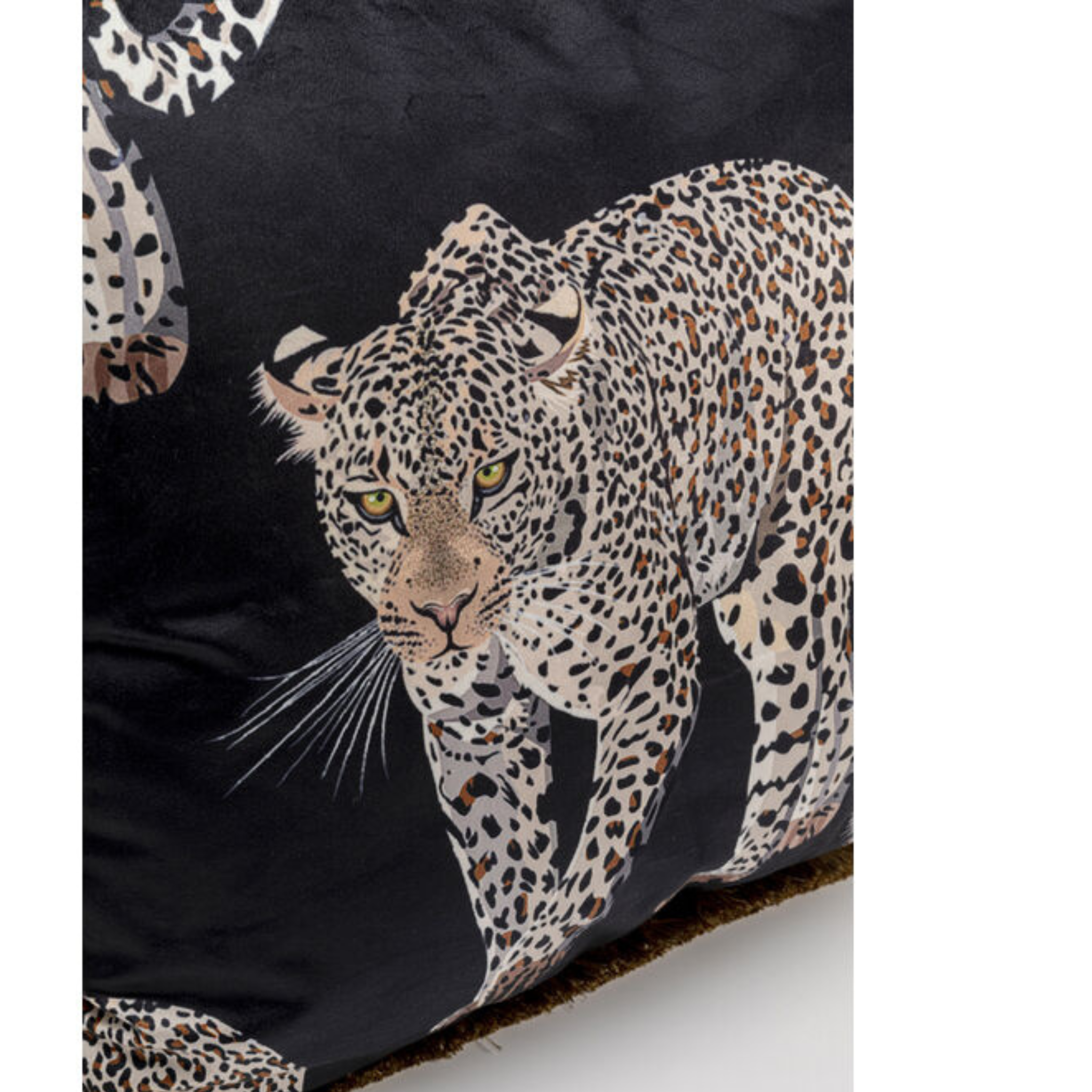 Coussin imprimé léopard 45x45cm