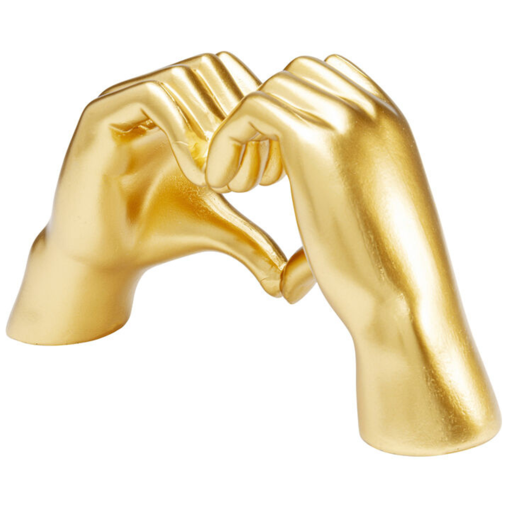 Objet décoratif Mains en forme de cœur 25 cm