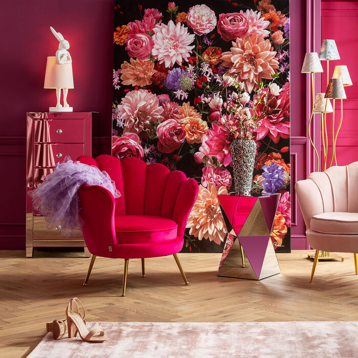 Vase Rose Multi Chrome petit KARE