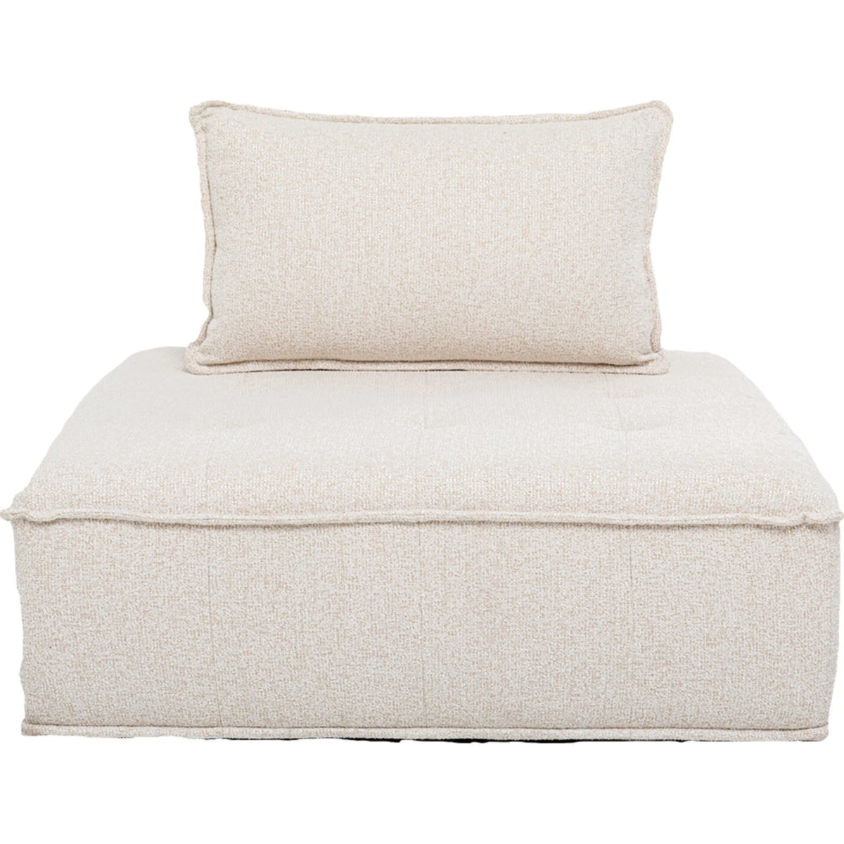 Modulares Sofa Element Portofino von Kare - Sessel in Beige mit Kissen