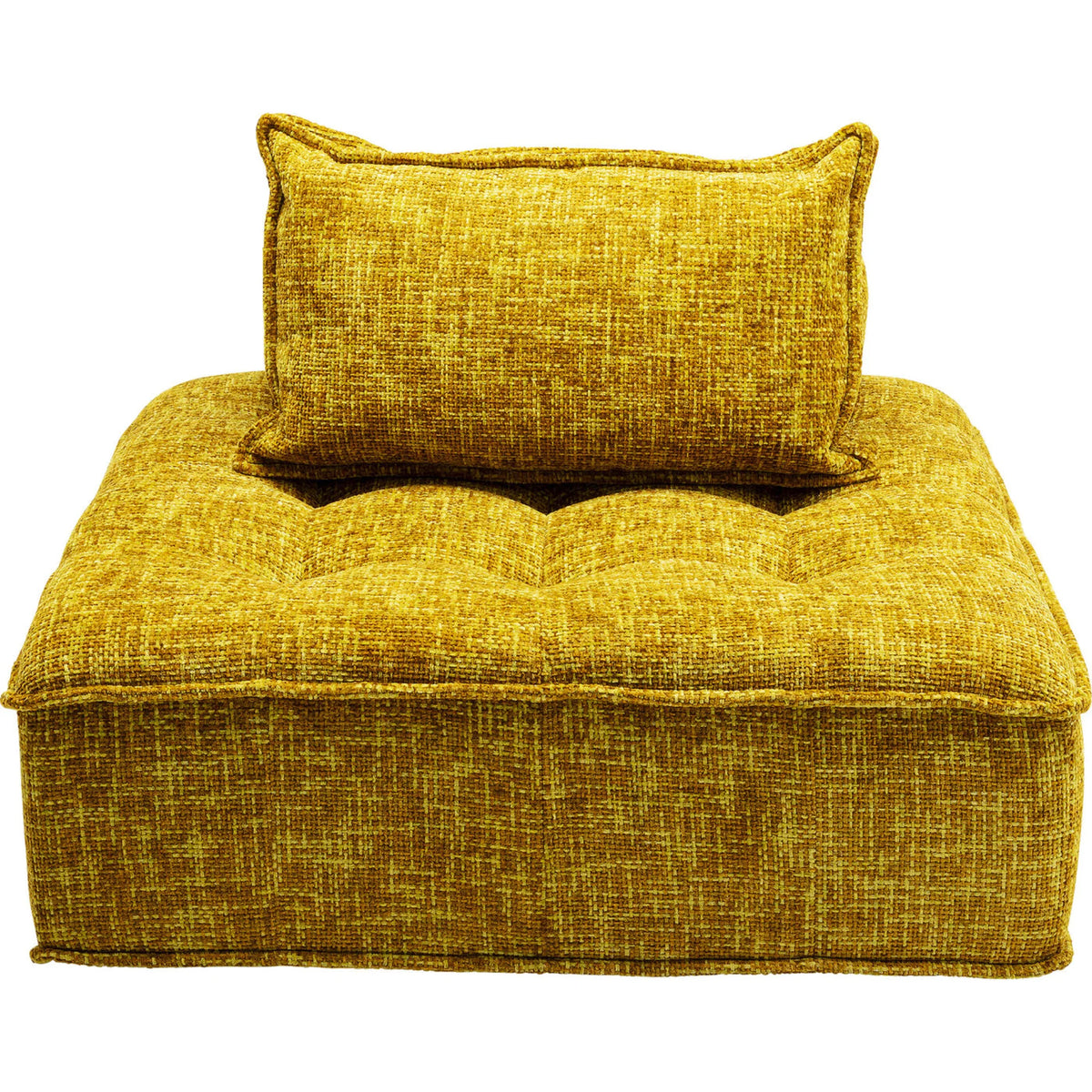 Kare Portofino Sofaelement gelb, modernes Design, perfekt für flexible Wohnzimmergestaltung und Kombinationen.