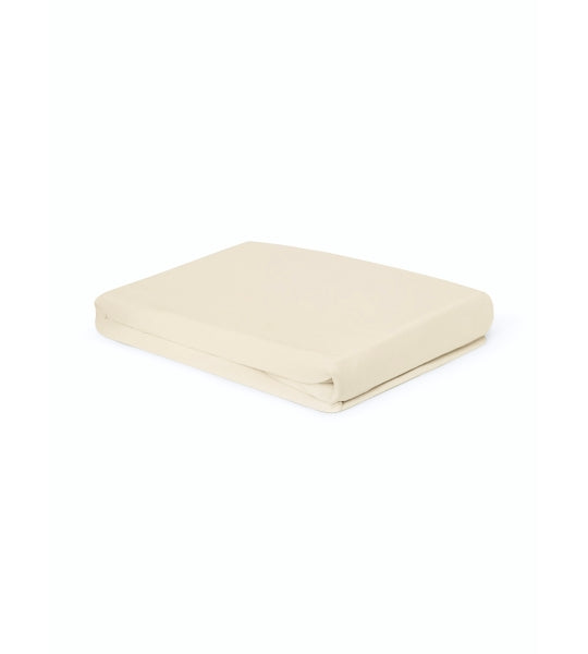 Drap-housse, jersey fin de qualité supérieure/élasthanne 140-160/200 sable