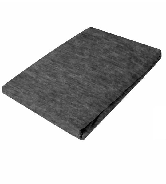 Drap-housse chiné anthracite 90-100x200cm