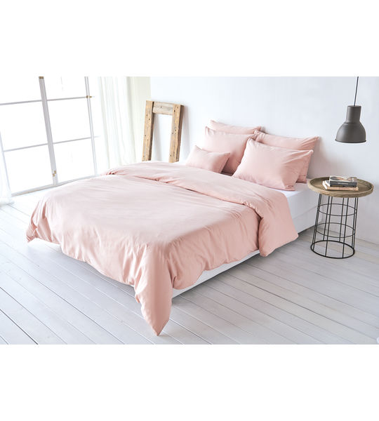 Taie d'oreiller 50 x 70 cm, mélange coton-lin, avec bordure passepoilée