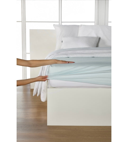 Drap-housse, jersey fin de qualité supérieure/élasthanne 140-160/200 cm