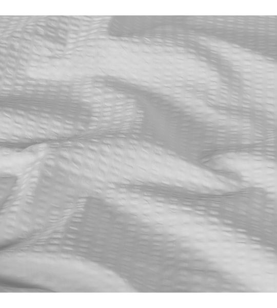 Ensemble Seersucker Uni Blanc 160x210/65x100