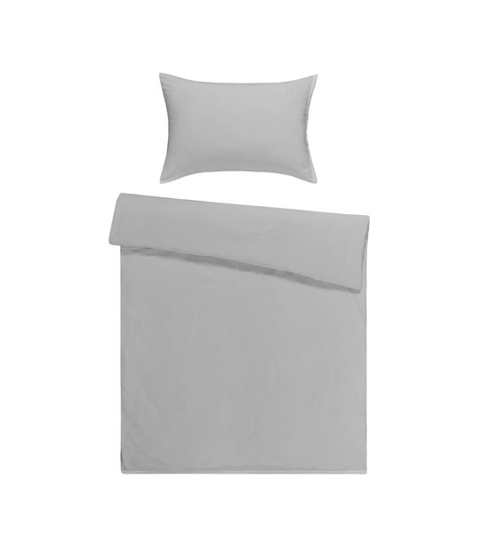 Ensemble Seersucker Uni Blanc 160x210/65x100