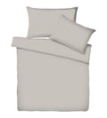 Kissenbezug Natur Beige – einfarbige Bettwäsche-Garnitur mit Duvet- und Kissenbezug in hellem Sandton