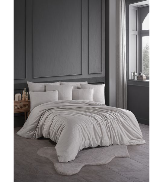 Ensemble Damas taupe 160x210 / 65x100