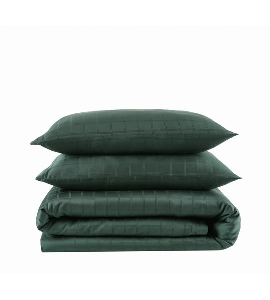 Ensemble Damas, vert foncé, 160x210 / 65x100