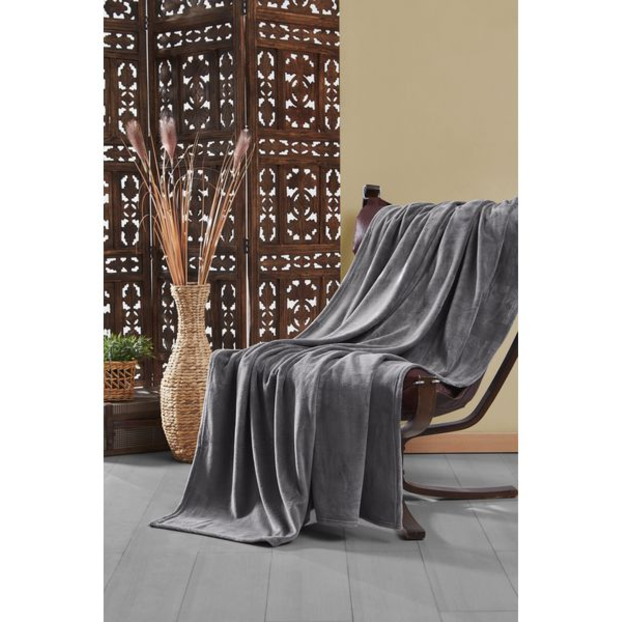 Couverture polaire corail 150x200 anthracite