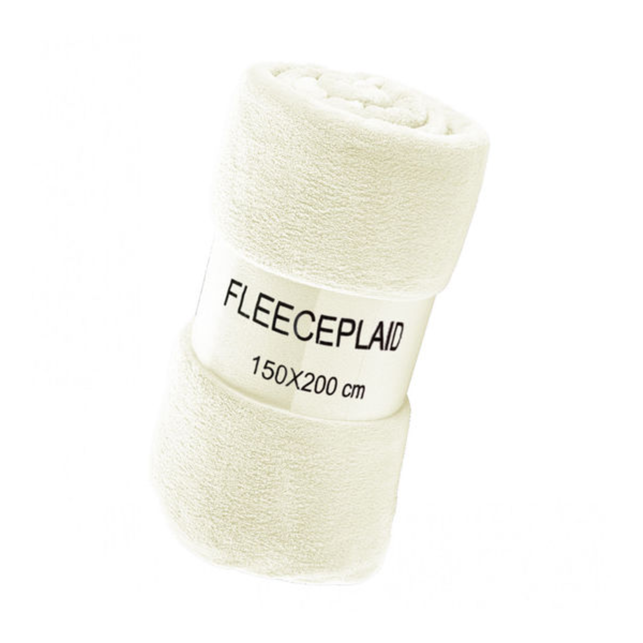 Couverture polaire corail 150x200 blanc cassé