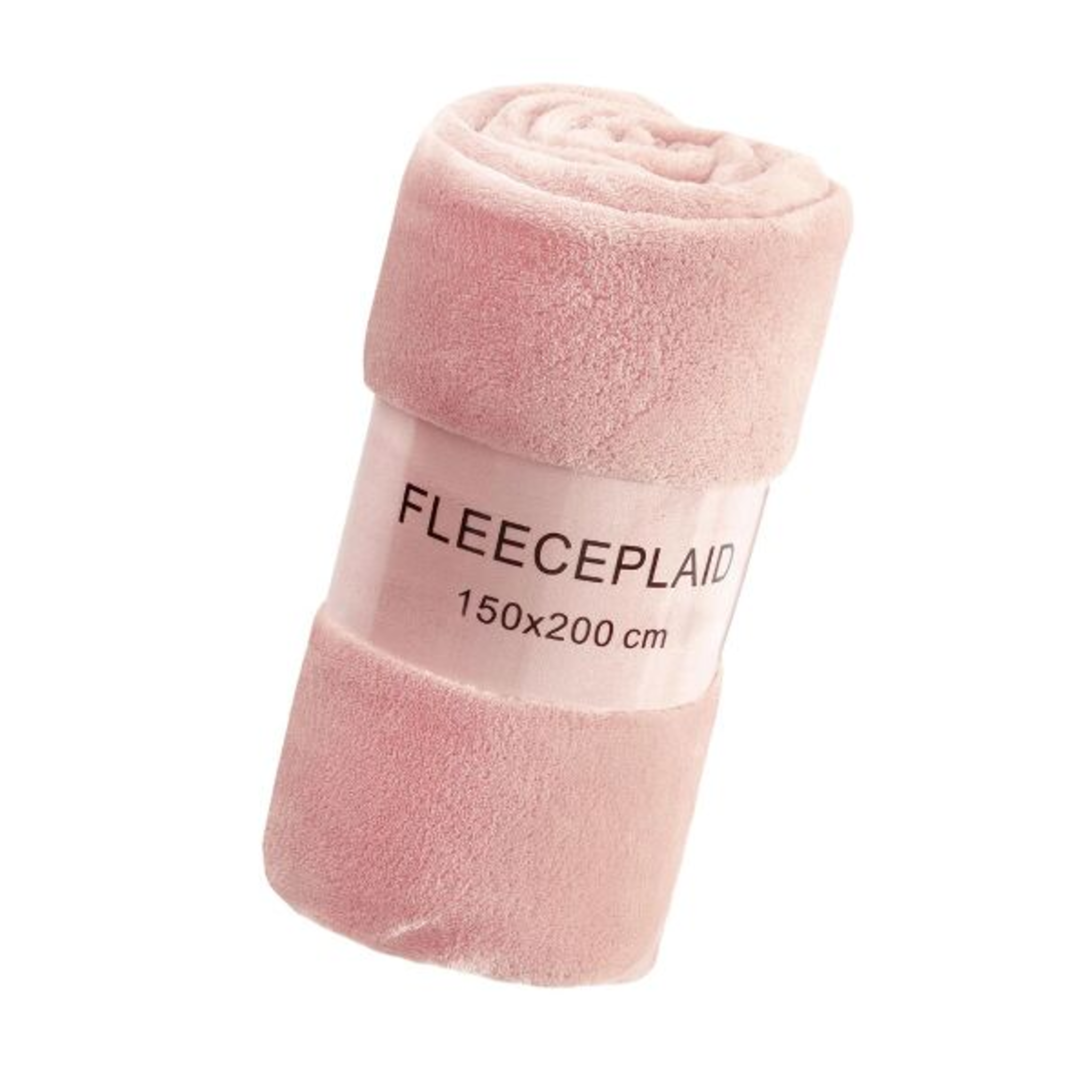 Couverture polaire corail 150x200 rose