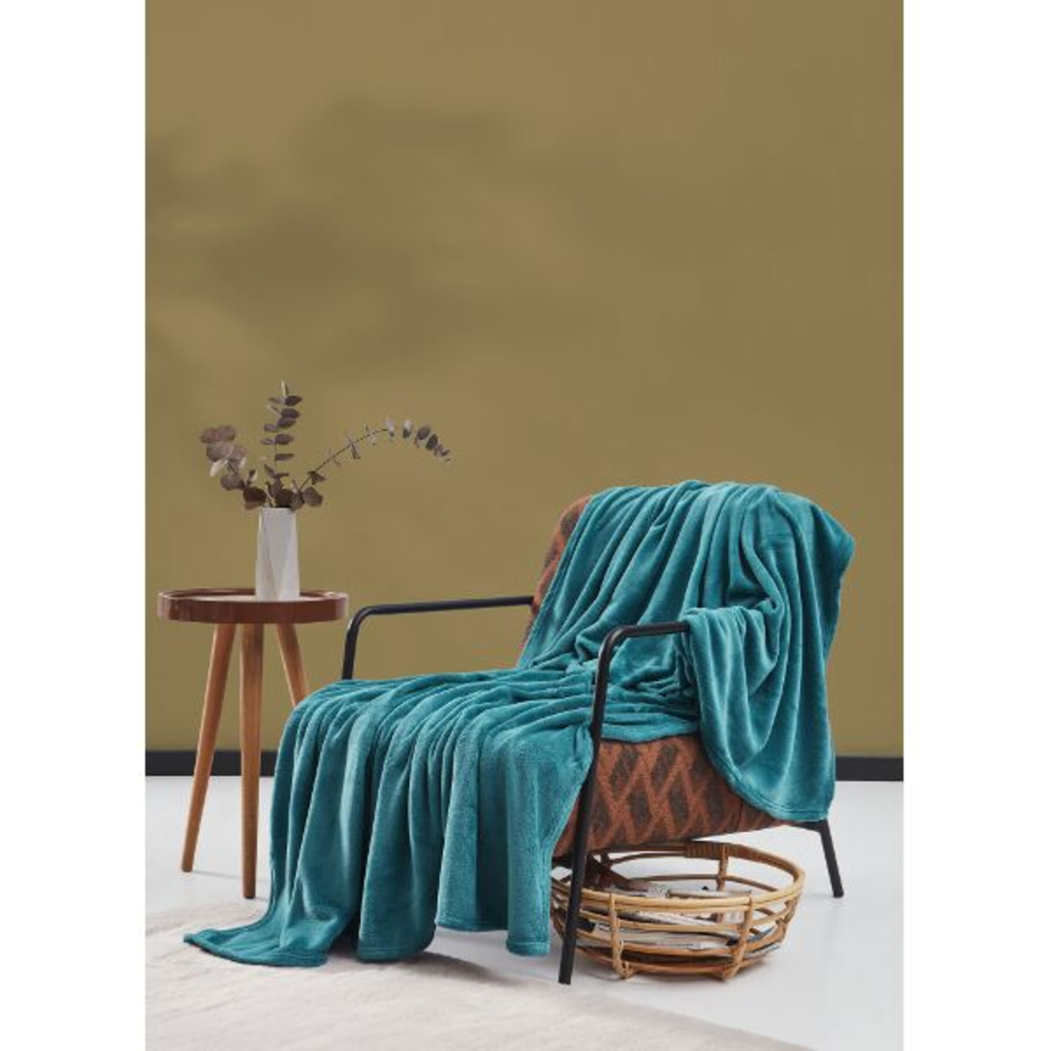 Couverture polaire corail 150x200 aqua